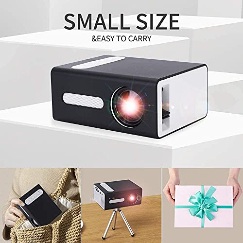 Pro Proyector Mini Proyector Portátil para Dispositivos Móviles Compatible con Jack para Auriculares USB HDMI TF AV de 3.5mm Regalo para Niños