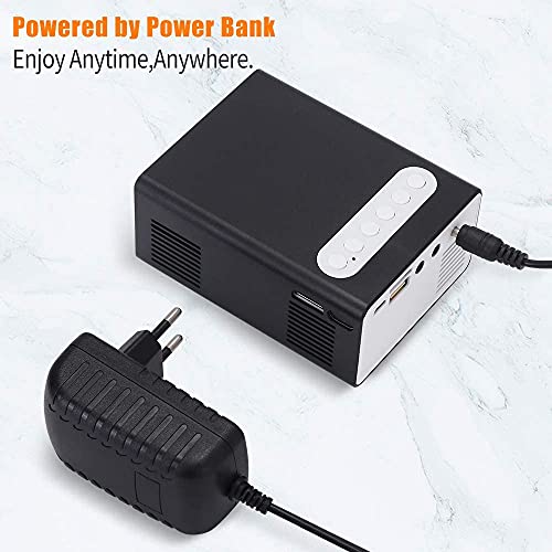 Pro Proyector Mini Proyector Portátil para Dispositivos Móviles Compatible con Jack para Auriculares USB HDMI TF AV de 3.5mm Regalo para Niños