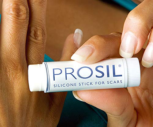Pro-Sil Silicone Scar Stick Keloid and Hypertophic Scar Glide on Professional Therapy for Scars 17g (4x larger easy application stick) by Prosil