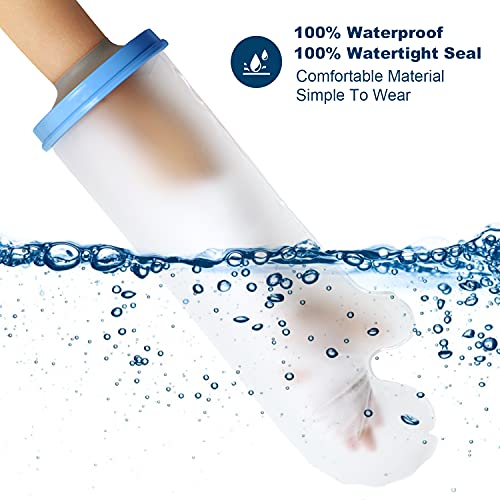 Promifun Brazo de cubierta fundida impermeable para baño ducha, protector brazo mantener las heridas secas, bolsa reutilizable, funda fundida, sello hermético brazos rotos, dedos, muñecas, manos
