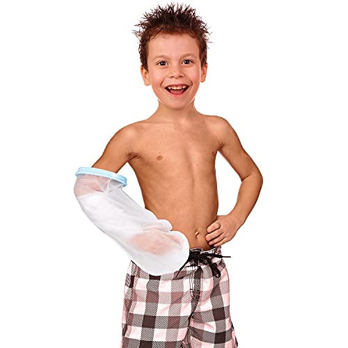 Promifun Brazo de cubierta fundida impermeable para baño ducha, protector brazo mantener las heridas secas, bolsa reutilizable, funda fundida, sello hermético brazos rotos, dedos, muñecas, manos