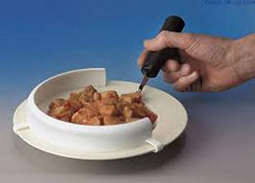 Protector de alimentos para pacientes con Parkinson, asistente de ayuda para comer alimentos con clip para prevención de derrames,ancianos, discapacitados y accidentes cerebrovasculares