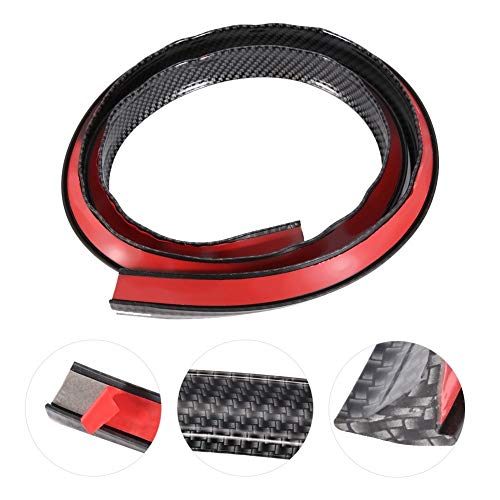 Protector de cejas de arco de rueda de coche-Fender Flares de guardabarros de fibra de carbono Cejas de arco de rueda de coche Proteger almohadilla antiarañazos