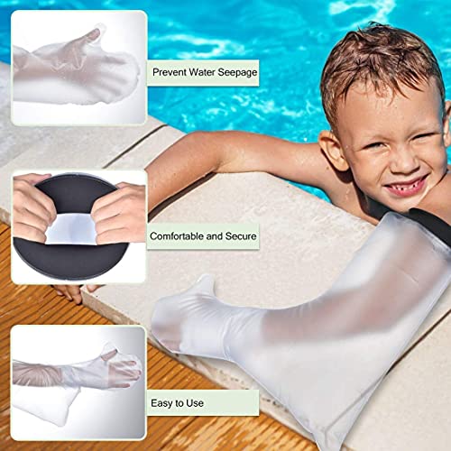 Protector de Escayola Impermeable, brazo impermeable de protección de yeso para niños, reutilizable funda protectora de yeso, adecuado para que los niños se duchen, naden y salgan(brazo derecho)