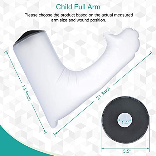 Protector de Escayola Impermeable, brazo impermeable de protección de yeso para niños, reutilizable funda protectora de yeso, adecuado para que los niños se duchen, naden y salgan(brazo derecho)
