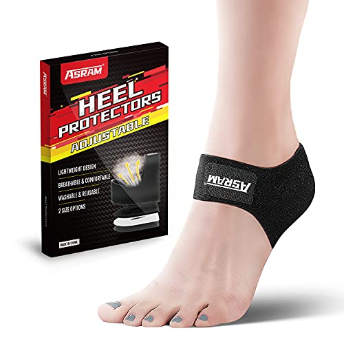 Protector de talón ajustable, inserciones para espolones calcáneos, protector de talón, almohadilla de gel para tendinitis de Aquiles, espolones óseos, alivia el dolor de talón. (EU36-40).