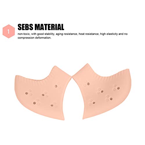Protector de talón, almohadillas para fascitis plantar, alivio de espolón, curación de talones secos y agrietados, tendinitis de Aquiles, funda protectora de inserción (5 pares)