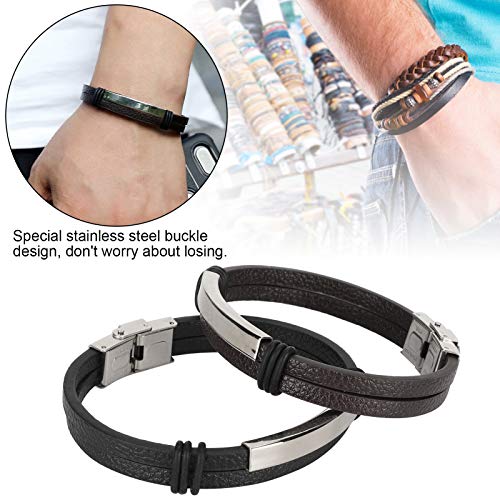 Pulsera De Acero Inoxidable De Poliuretano, Brazalete con Hebilla, Resistente Al Desgaste, Conveniente, Firme, Portátil para La Familia, Apoyabrazos Delantero, Amigos, Apoyacabezas Delantero