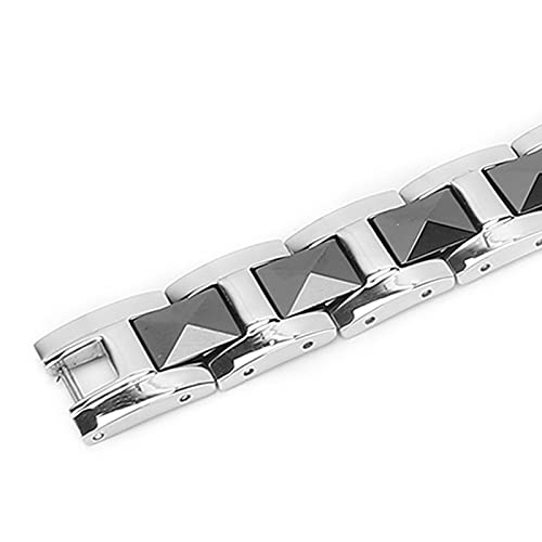 Pulsera Magnética Para Aliviar El Dolor, Acero De Titanio Con Equipo De Magnetoterapia, Pulseras De Magnetoterapia, Pulsera De Acero Para Mujer, Ansiedad Para La Salud, Terapia Magnética Antiestrés, S