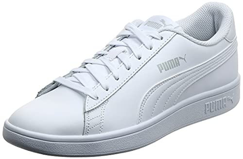 PUMA Smash v2 L, Zapatillas Bajas, para Unisex adulto, Blanco (Puma White-Puma White), 43 EU