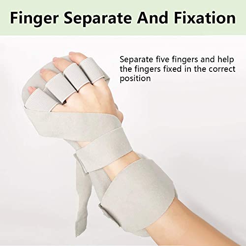 Puntos diapasón, reposamuñecas, vendaje de mano ajustable férula de muñeca ortesis para dedos puntos de diapasón muñeca soporte de posicionamiento de la mano izquierda hombres mujeres (2#)