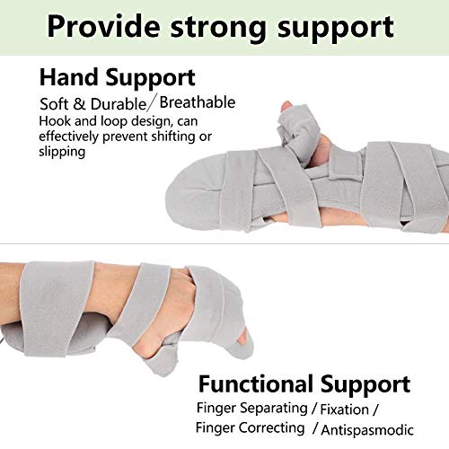 Puntos diapasón, reposamuñecas, vendaje de mano ajustable férula de muñeca ortesis para dedos puntos de diapasón muñeca soporte de posicionamiento de la mano izquierda hombres mujeres (2#)