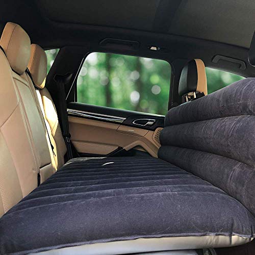 QDH SUV Auto colchón de aire – Colchón hinchable para camping – Cama hinchable para el asiento trasero del coche – Colchón de aire grueso para viajes camping actividades al aire libre