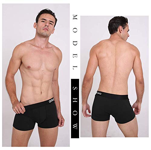 QINCAO Bóxers Ajustados para Hombre, Paquete de 6 Piezas, Calzoncillos Hombre, Boxer Algodon, Ropa Interior Cómoda para Hombres