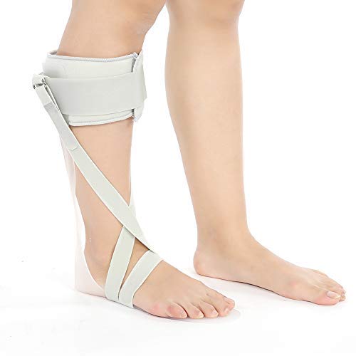 Qkiss Ortesis de pie Ajustable Corrector de Tobillo Férula Soporte Protección Corrección Férula(Right S)