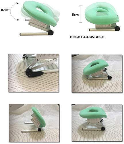 QMZDXH Almohada de Soporte para Cabeza/Hombro, Almohada Boca Abajo para Pacientes con Desprendimiento de Retina Durante la Recuperación Altura Ajustable