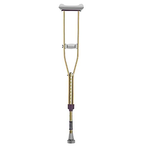 QNMM Muleta Drive Medical de Aluminio con Cómoda Almohadilla para Las Axilas, Altura Ajustable En 9 Archivos, para Ayudas para Caminar con Discapacidades Muletas para Las Axilas