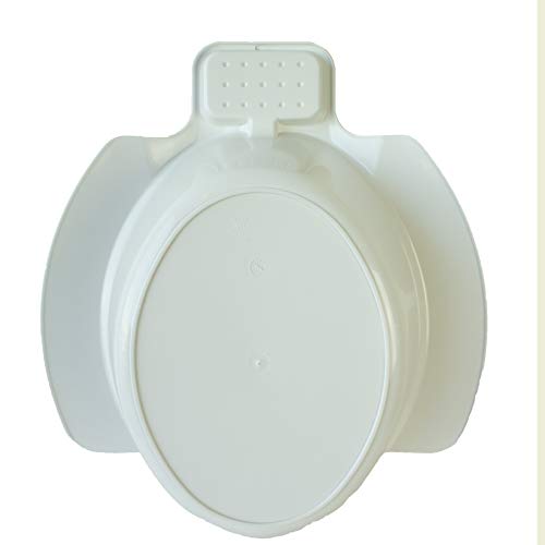 Queraltó - Bidet Portatil Acoplable al Inodoro, Blanco, 9 x 25 x 5 cm