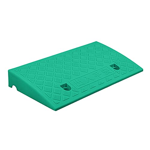 Rampa de Umbral Plástico Ligero Rampas de Bordillo Movilidad Portátiles para Entrada Acera Coche Silla de Ruedas Motocicleta Bicicleta Scooter Carro(Size:49x27x8cm,Color:Verde)