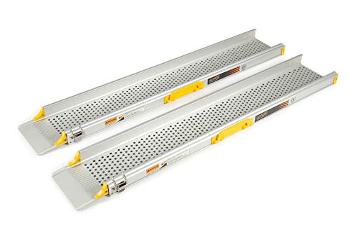 Rampa telescópica de 3 piezas para silla de ruedas (2440 mm de largo).