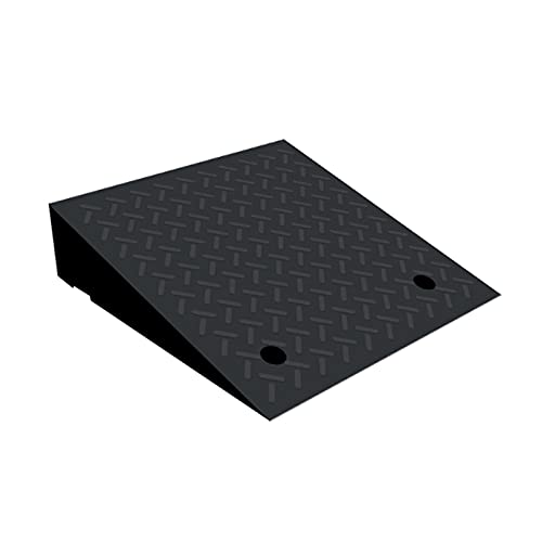 Rampas de Acceso de Goma Trabajo Pesado Portátiles Antideslizantes Rampas de Bordillo de Plástico Ligero para Muelle de Carga Garaje Pasos del Umbral Camión Coche Silla de Ruedas(Size:50x50x20cm)