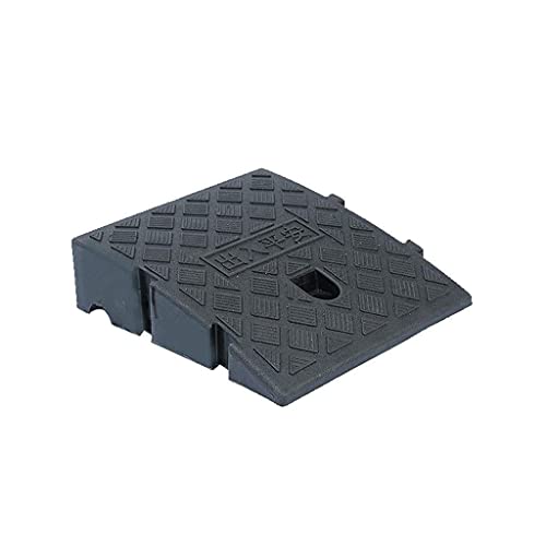 Rampas de umbral de entrada Rampas de plástico para sillas de ruedas para el hogar Patio Jardín Almohadilla para escalones Rampas para bicicletas portátiles que se pueden empalmar (Tamaño: 25 * 27 * 1