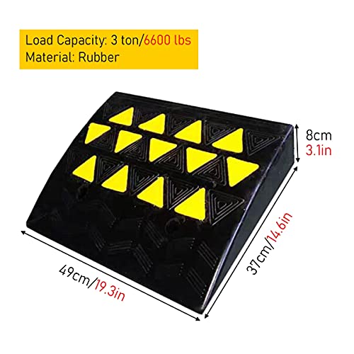 Rampas Rampa Entrada Rampas para vehículos para Curbside,Tarea pesada Puerta Eléctrico Silla de ruedas Rampas por Silla para discapacitados Caminantes Carro Carros,1 paquete (Size : 8cm rise)