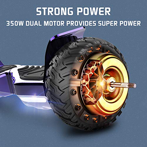 RCB Hoverboards Scooter Eléctrico de Auto-Equilibrio - Estándar de la UE - Off Road Patinete Eléctrico con App Control Todo Terreno Hummer de 8.5" con Bluetooth, Regalo para Adolescentes y Adultos