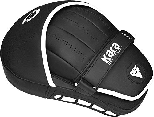 RDX Manoplas de Boxeo Muay Thai MMA Entrenamiento Paos, Maya Hide Cuero Curvadas Boxing Pads, Kara Gancho Y Jab Patada Almohadilla para Kick Boxing Sparring Artes Marciales Taekwondo Karate Training