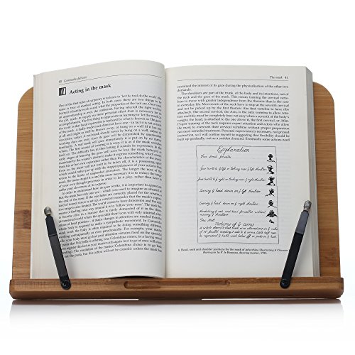 Readaeer Soporte de Libro para Lectura, Bambú Natural, Elige para los lectores