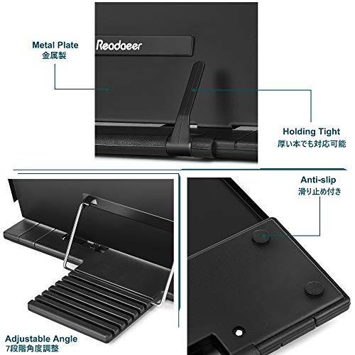 Readaeer --Soporte de libro para lectura, buen atril con materiales y acabado esmerados, Perfecto elige para los lectores
