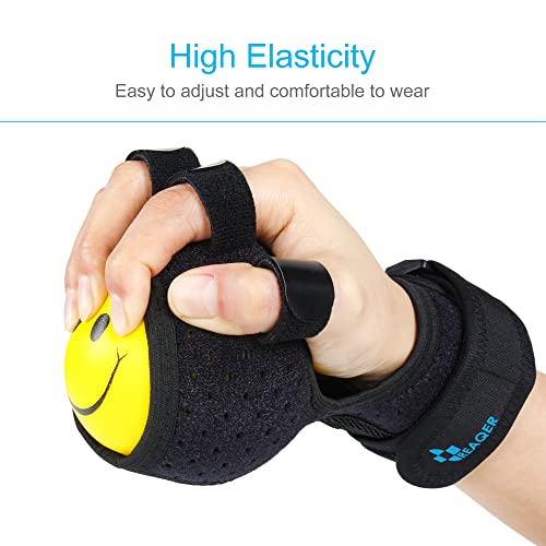 REAQER Rea-health fuerza de agarre equipo de entrenamiento bola dedo dispositivo anti-spasticity bola férula órtesis para el dedo mano deficiencia funcional/hemiplegia/Stroke