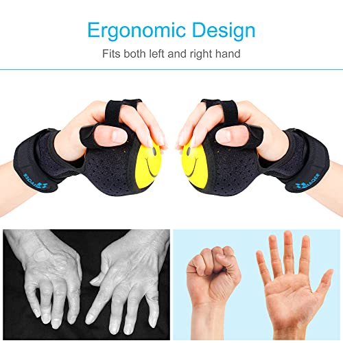 REAQER Rea-health fuerza de agarre equipo de entrenamiento bola dedo dispositivo anti-spasticity bola férula órtesis para el dedo mano deficiencia funcional/hemiplegia/Stroke
