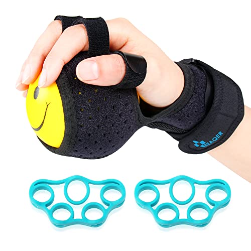 REAQER Rea-health fuerza de agarre equipo de entrenamiento bola dedo dispositivo anti-spasticity bola férula órtesis para el dedo mano deficiencia funcional/hemiplegia/Stroke