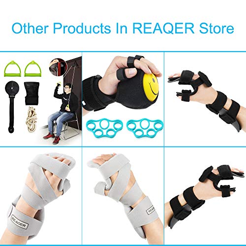 REAQER Rea-health fuerza de agarre equipo de entrenamiento bola dedo dispositivo anti-spasticity bola férula órtesis para el dedo mano deficiencia funcional/hemiplegia/Stroke