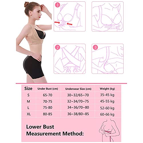 REDCVBN Corrector de Postura para Mujer Soporte para Espalda Ajustable y Sujetador de Postura enderezado para Mujer - Proporciona enderezadora Vertical de Hombros en la Espalda (Color: XL) (M)