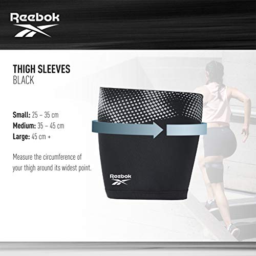 Reebok Running Mangas de Compresion, Medio (Muslo 35 - 45 cm)