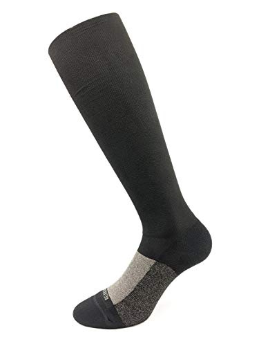 Relaxsan Essential+ 922 (Negro, S) Medias Médicas K2 con Compresión Graduada 23-32 mmHg Algodón Cachemira y Plata