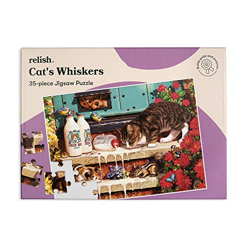 Relish ‘Cat'S Whiskers’ Puzle de 35 Piezas diseñado para Personas ancianas con Demencia / Alzheimer’s