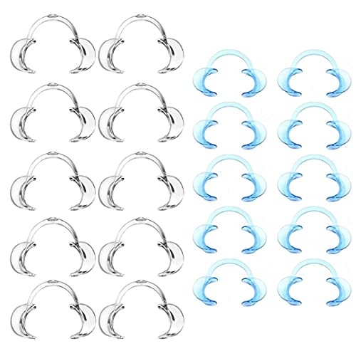 Retractor de mejilla esquina boca retenedor plástico Forma C dental herramientas claras Odontología Dentales Blanqueamiento de protector bucal