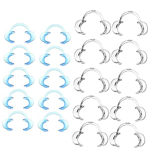 Retractor de mejilla esquina boca retenedor plástico Forma C dental herramientas claras Odontología Dentales Blanqueamiento de protector bucal