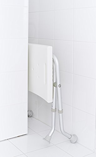 Ridder A0050301 - Taburete Plegable para el baño, Color Blanco