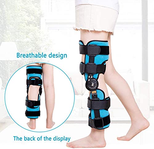 Rodilla ROM Ortesis Inmovilizador De Ortesis Para Lesiones, Rodillera Ajustable Con Bisagras Estabilizador De Férula ROM Soporte De Rodilla Para Artritis LCA Menisco Lesión Del Ligamento Desgarro