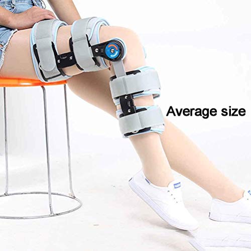 Rodillera ROM con Bisagras, Inmovilizador Ajustable De Ortesis De Rodilla Postoperatoria, Soporte Posoperatorio para Lesiones, para Lesiones De LCA, PCL, Tendones, Ligamentos Y Meniscos