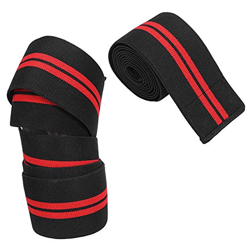 Rodilleras, Aumentan La Estabilidad De La Rodilla Y Garantizan La Seguridad Deportiva Las Rodilleras Deportivas Mantienen El Calor Corporal Para Calentar La Articulación De La Rodilla(Rojo negro)