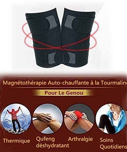 Rodilleras autocalefactables térmicas protectoras de turmalina, terapia magnética, Kneepad ajustable cojín térmico rodilleras ligamentaaria rótuliana evitan la artrosis y el dolor