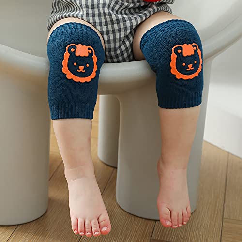 Rodilleras Bebe，6 Pares Protectores de rodilla de niños Calentador de piernas elástico para bebé Antideslizantes rodilleras bebé，para bebés gatear