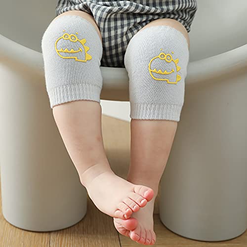 Rodilleras Bebe，6 Pares Protectores de rodilla de niños Calentador de piernas elástico para bebé Antideslizantes rodilleras bebé，para bebés gatear