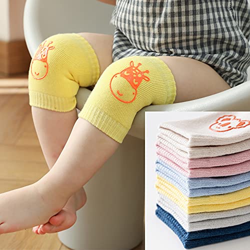 Rodilleras Bebe，6 Pares Protectores de rodilla de niños Calentador de piernas elástico para bebé Antideslizantes rodilleras bebé，para bebés gatear