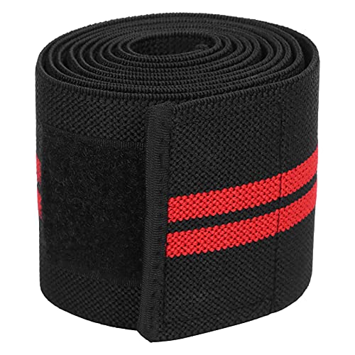 Rodilleras Deportivas, Sujetadores De Gancho Y Bucle De Unión Suave Que Mantienen El Calor Corporal Para Calentar Las Articulaciones De La Rodilla Rodilleras Para El Hogar Para Viajes Al(Rojo negro)